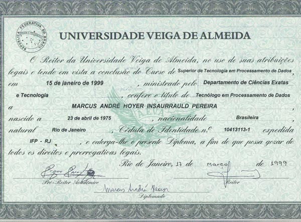 Tecnologo em Processamento de dados